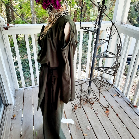 💚NEW!🤑2-piece CHIC 🔔bell pants set With a Long belt/sash 😍 ❤️ - Picture 11 of 17